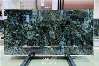 Premium Brazilian Blue Emerald Granite Slabs