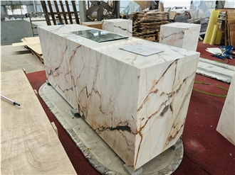 Rosa Pink Marble Retail Display Counters