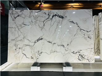 White Caribbean Island Marble Slabs