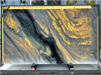 Brazil Origin Leathered And Polished Panda White Marble Slabs