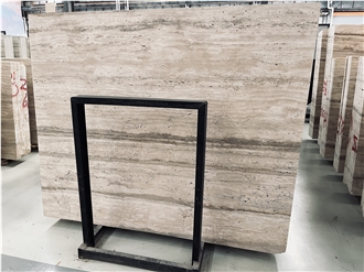 DMD Silver Travertine Slabs Vein Cut