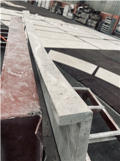 Gascogne Blue Limestone Project Tiles Sample Mock Up