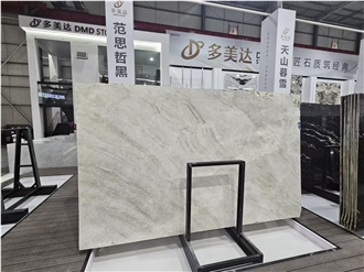 The Most Popular Warm-White Taj Mahal Quartzite Slabs