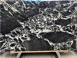 Polished Bvlgari Black Marble Slabs