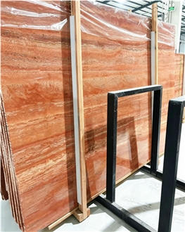 Red Travertine Slabs