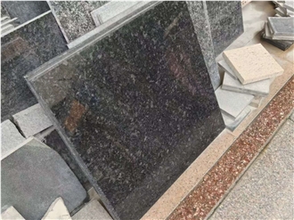 Interior Decoration Angola Black Granite Tiles For Floor