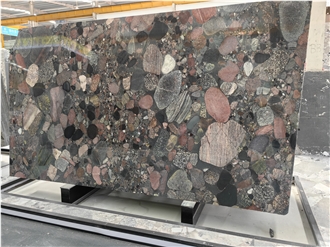 Honed Chinese Colorful Four Season Green Slabs For Walls