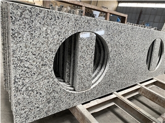Polished Bala White Granite Rectangle Countertop Bath Top