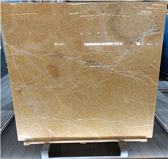Polished China Yellow Onyx Slabs For Walls And Floors