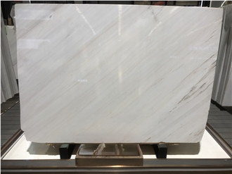 Polished Greece Yashi White Ariston Marble Slabs For Walls