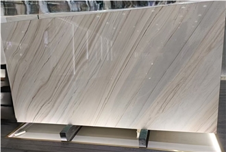 Polished Italy Palissandro White Marble Slabs For Walls