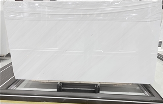 Polished North Macedonia Yugoslavia White Marble Slabs