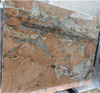 Polished Red Brazil Patagonia Quartzite Slabs