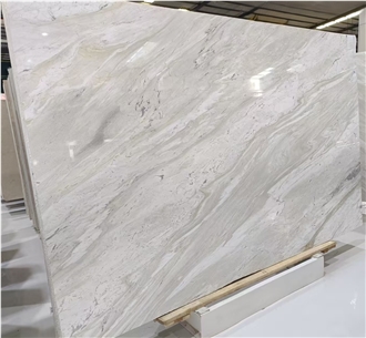 Polished Turkey Ajax White Marble Slabs For Walls And Floors