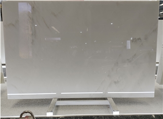 Polished Viet Nam White Crystal White Marble Slabs For Walls
