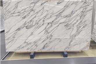 Polished White Italy Arabescato Carrara Marble Slabs
