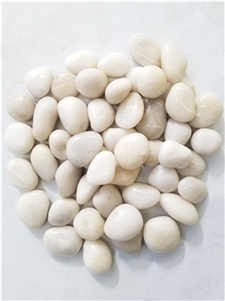 Landscaping Polished White Pebble Stones