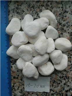 Outdoor Landscaping Natural White Pebbles