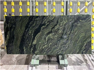 Verde Fusion Green Granite Slabs For Villa Projects