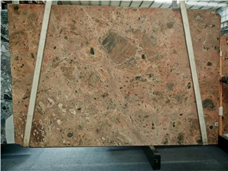 China New Material Tangtri Color Orange Marble Slabs