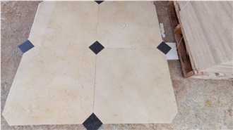 Galala Marble Octagon And Dot Design Floor Tile