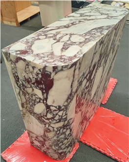 Rectangle Turkey Calacatta Violet Marble Reception Table