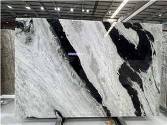 Panda White Marble Slabs Tile