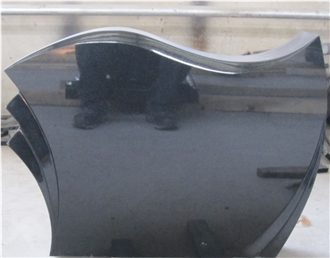 Russia Style Absolute Black Granite Monument