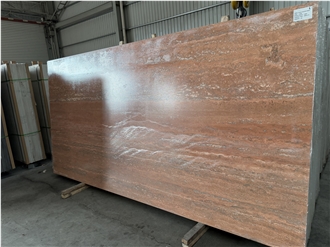 Italian Red Travertine(Matt) Sintered Stone Slabs