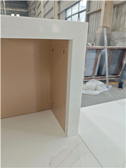 5059 Calacatta Paris Quartz Reception Desk Office Desk Tops