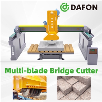 CNC Multi-Blade Bridge Saw For Marble Granite And Quartz Cutting