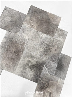 French Pattern - Iranian Silver Travertine