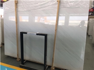 Polished Polaris White Marble Slabs