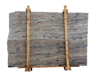 Silver Travertine Vein Cut Slabs Natural Stone From Turkey