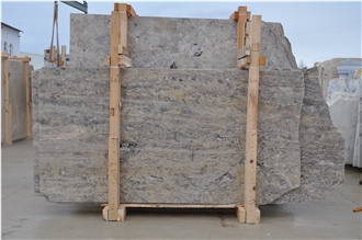 Turkish Silver Travertine Vein Cut Slabs