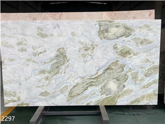 China Blue River Marble Slabs, Polished