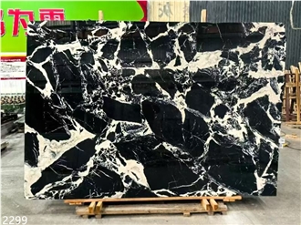Noir Grand Antique Marble Slabs Napoleon Black Stone Tile