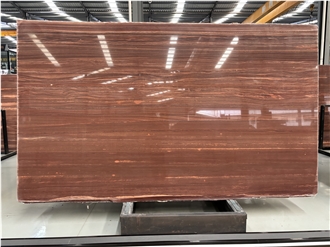 Premium Polished Chinese Red Marble Full Slabs Tiles