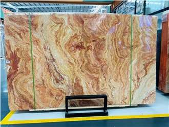 Rainbow Travertine Slabs