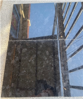 Angola Black Granite Polished Floor Tile