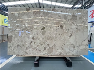 Breccia Beige Marble Floor Tile