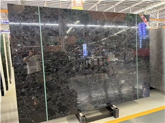 Bulgari Black Marble Slabs, Tiles