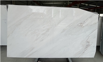 Natural Italy Palissandro Bianco White Marble Slabs