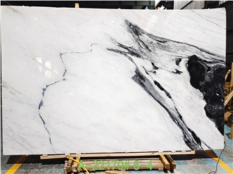Panda White Marble Slabs For Bathroom