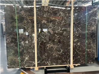 Polished And Honed Dark Emperador Marble Slabs