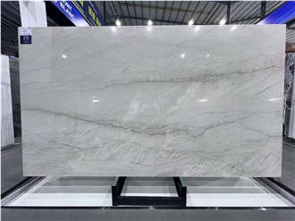 Polished Galaxy White Quartzite Slabs