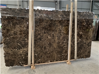 China Dark Marone Imperial Marble Slabs