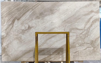 Honed Beige Italian Daino Reale Marble Slabs For Walls