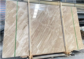 Polished Beige Italian Breccia Sarda Marble Slabs For Walls