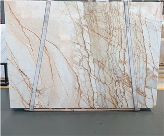 Polished Beige Turkish Calacatta Marble Slabs For Walls